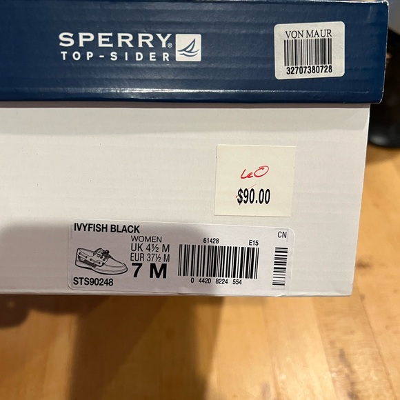 Sperry Black and Brown Top-Sider Shoes - Picture 9 of 9